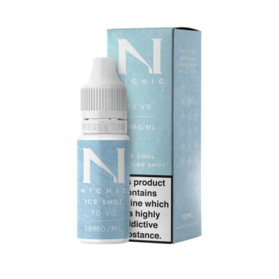 Nic Nic 10ml Ice Nic Shot 18mg 70VG and Box