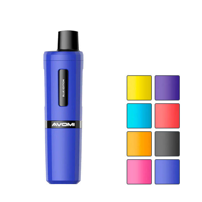 Avomi Fliq 4 in 1 Prefilled Pod Kit with eight squares showcasing eight out of the sixteen available editions