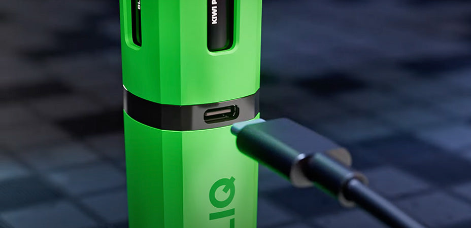Banner showing the Avomi Fliq 4 in 1 Prefilled Pod Kit's USB-C Charging Port
