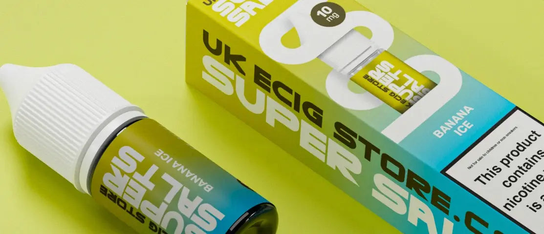 Banner showcasing the flavour of Banana Ice by UK Ecig Store Super Salts