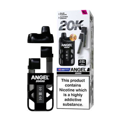 Black Edition Vapes Bars Angel 20000 Prefilled Pod Kit and Box