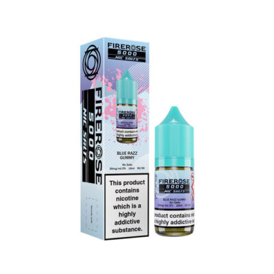 Blue Razz Gummy 10ml Nic Salt E-Liquid by Firerose 5000