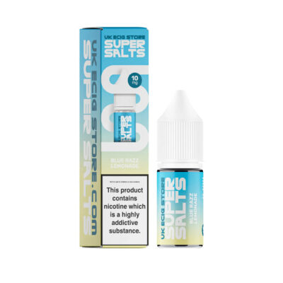 Blue Razz Lemonade Nic Salt E-Liquid by UK Ecig Store Super Salts