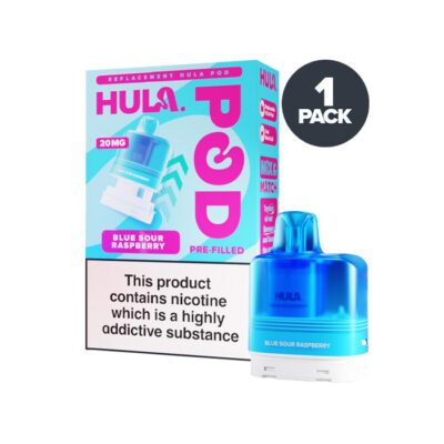Blue Sour Raspberry Hula 7000 Prefilled Pod and Box