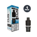 Blueberry Ice Avomi Cliq 6000 Pre-filled Pod and Box