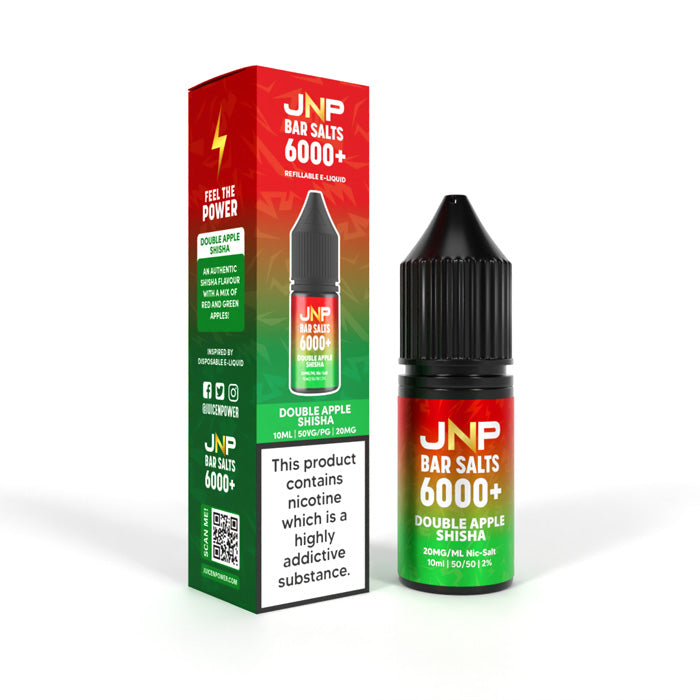 Double Apple Shisha Nicotine Salt by JNP Bar Salts 6000+