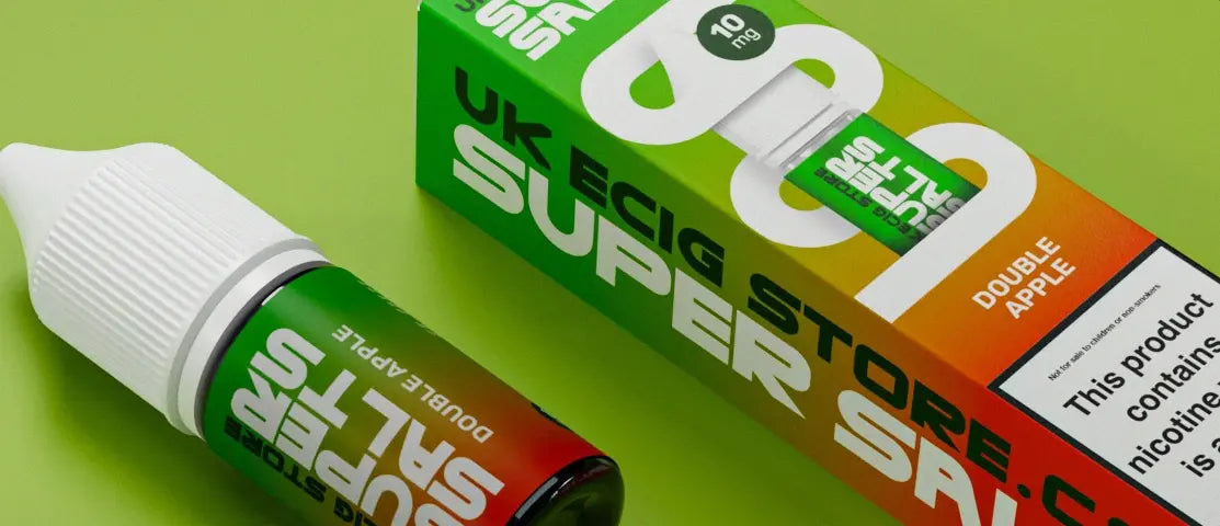 Banner showcasing the flavour of Double Apple by UK Ecig Store Super Salts