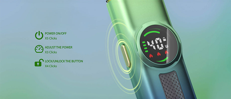 Banner showing the Eleaf iVeni Pod Kit's Button