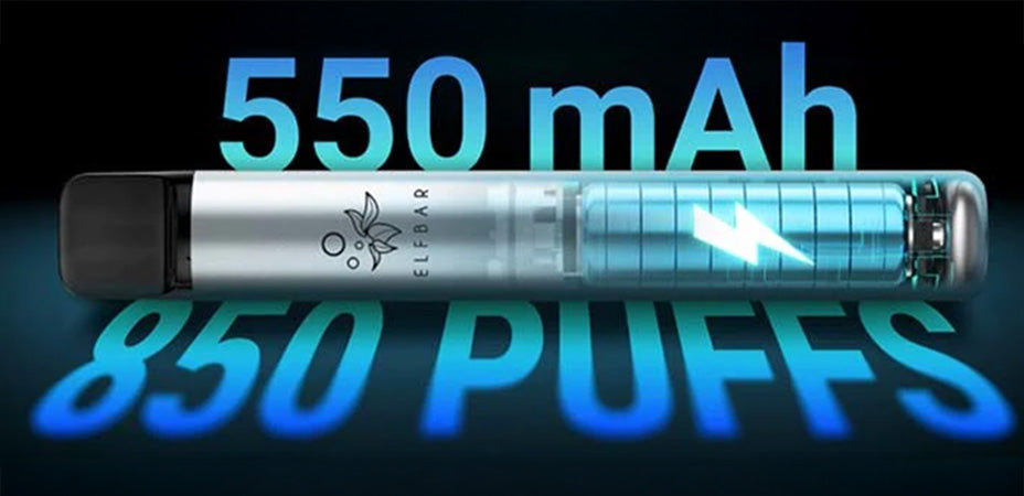 Banner showing the Elf Bar Elfa Turbo Pod Kit's Battery