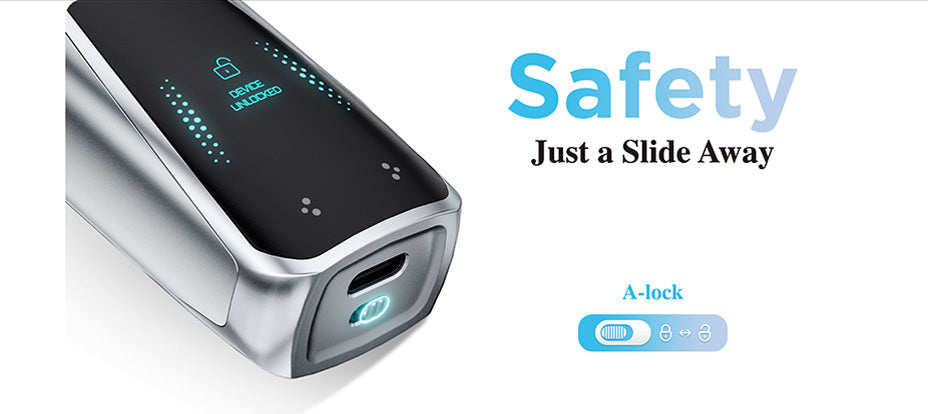 Banner showing the Geekvape Digi Pro Pod Vape Kit's Locking Switch