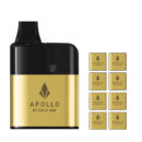 Gold Bar Apollo 20K Starter Kit with 8 squares showcasing 8 of the 10 available flavour options
