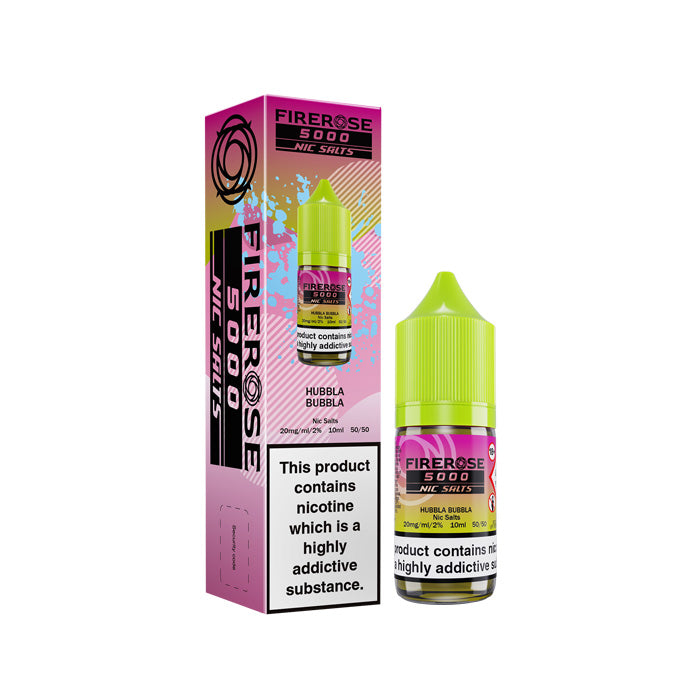 Hubbla Bubbla 10ml Nic Salt E-Liquid by Firerose 5000