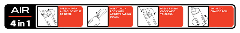 IVG Air 4 in 1 - A Rechargeable Vape Kit with Replaceable Pods