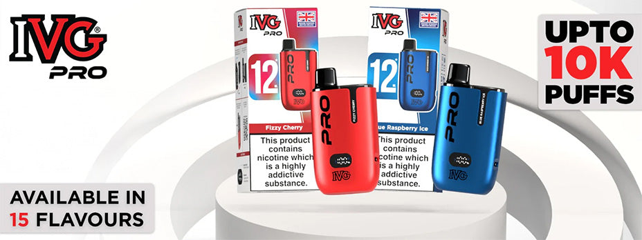 Banner showing the IVG Pro 12 Prefilled Pod Kit