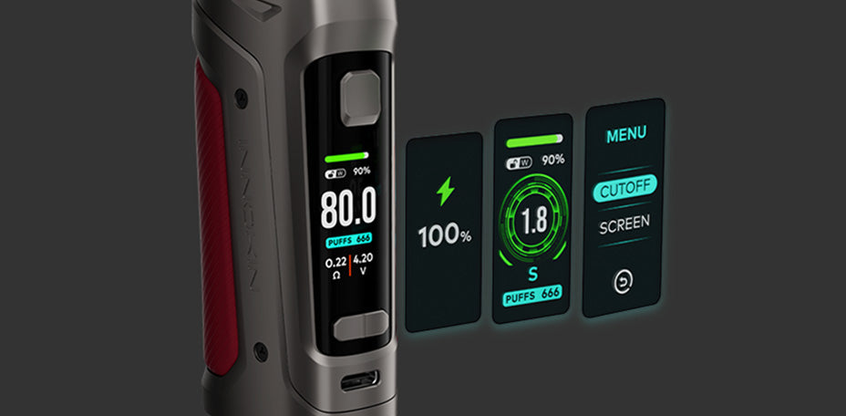 Banner showing the Innokin Coolfire PZPulse Vape Kit's Screen