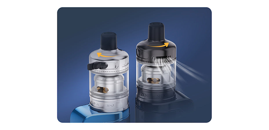 Banner showing the Innokin Coolfire Z80 Nex Vape Kit's Top-fill and top-airflow design