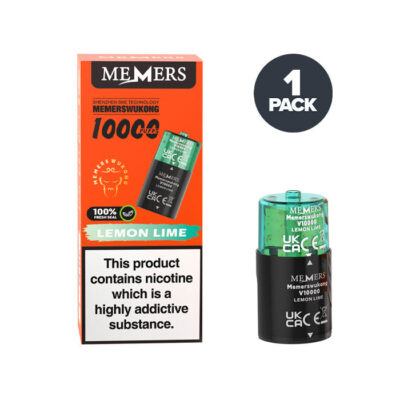 Lemon Lime Memers Wukong V10000 Prefilled Pod and Box