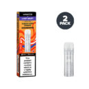 Lost Mary Hawcos vape pod packaging with a clear pod on a white background