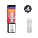 Lost Mary Hawcos vape pod packaging with a clear pod on a white background