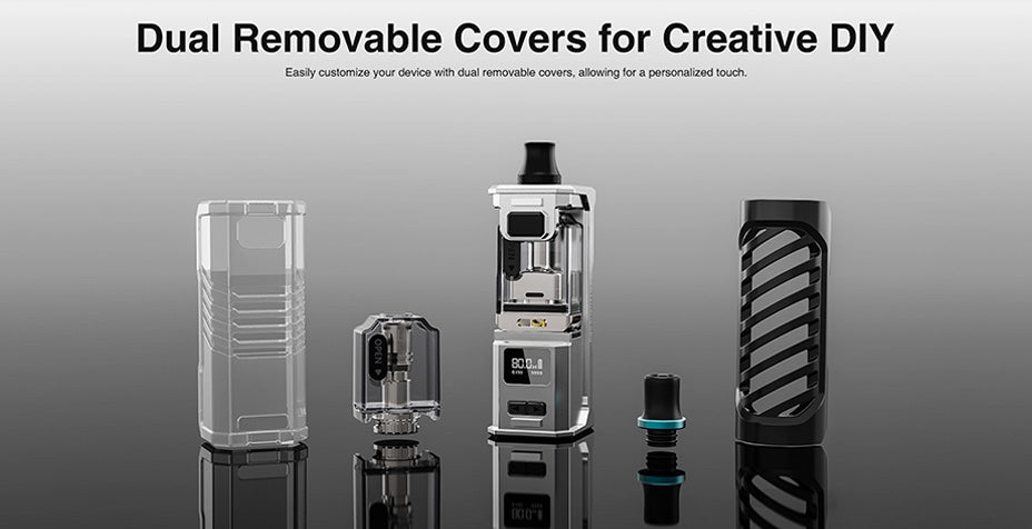Banner showing the Lost Vape Centaurus G80 AIO Kit's Design