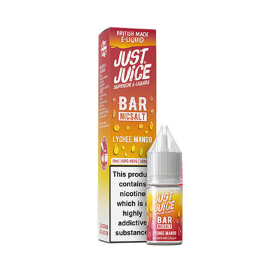 Lychee Mango 10ml Nic Salt E-Liquid by Just Juice Bar Salt