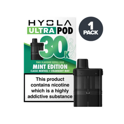 Mint Edition Hyola Ultra 30K Prefilled Pod and Box