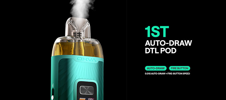 Banner showing the OXVA Vprime Pod Vape Kit's Firing System