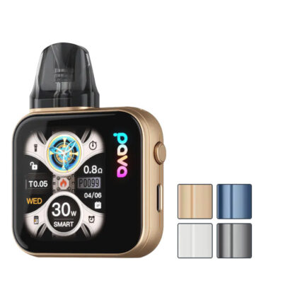 Pava Horiz Ultra Pod Vape Kit with four squares showcasing all available colours