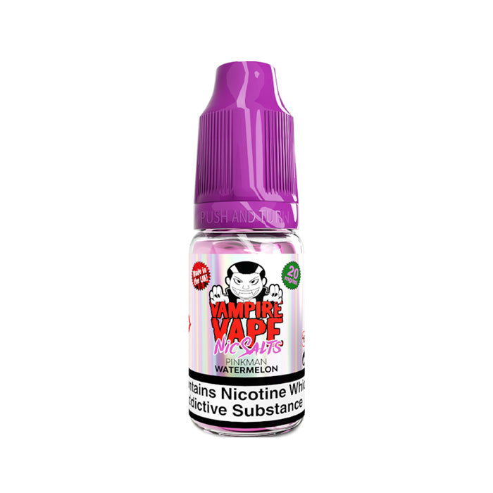 Watermelon Pinkman 10ml Nic Salt E-Liquid by Vampire Vape