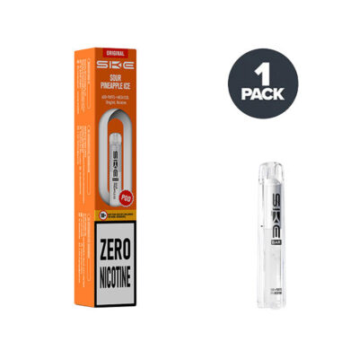 SKE vape pod and packaging on a white background