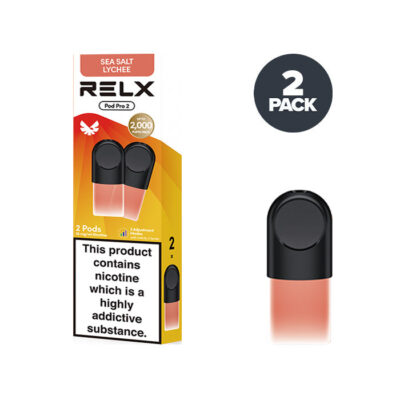 Sea Salt Lychee RELX Pod Pro 2 Prefilled Pod and Box