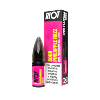 Sour Pineapple Razz Nic Salt by Riot X