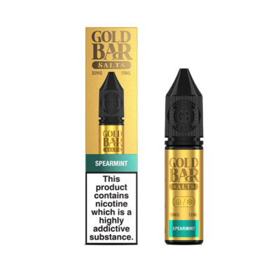 Spearmint 10ml Nic Salt E-Liquid by Gold Ba