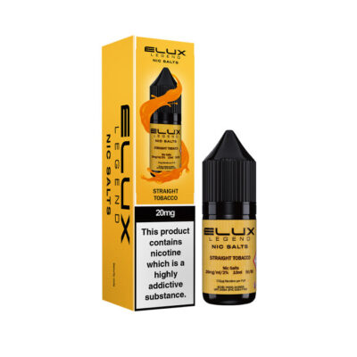 Straight Tobacco Elux 10ml Nic Salt and Box