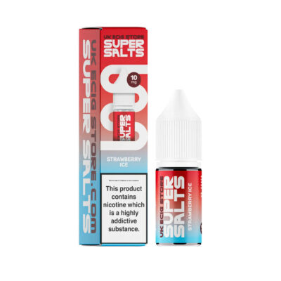 Strawberry Ice Nic Salt E-Liquid by UK Ecig Store Super Salts