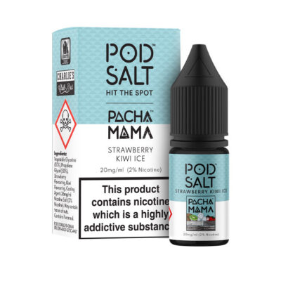 Strawberry Kiwi Ice Nicotine Salt by Pod Salt & Charlie Chalk Dust 