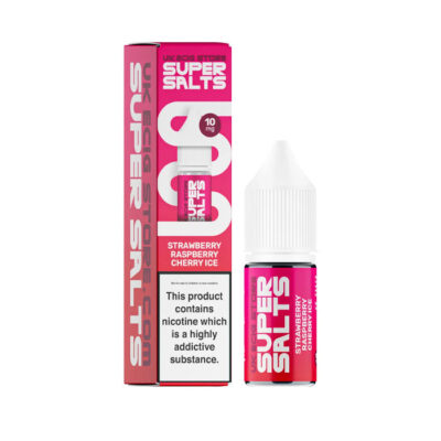 Strawberry Raspberry Cherry Ice Nic Salt E-Liquid by UK Ecig Store Super Salts