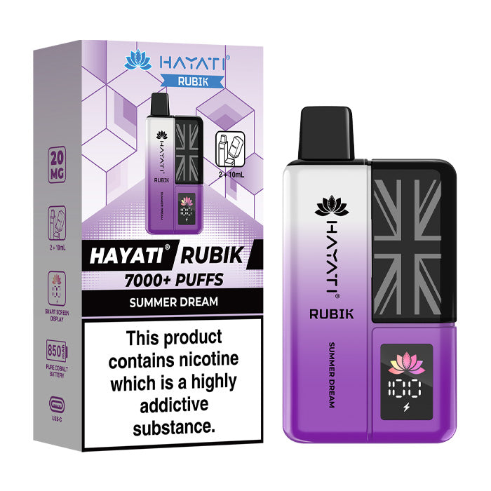 Summer Dream Hayati Rubik 7000 Prefilled Pod Kit and Box