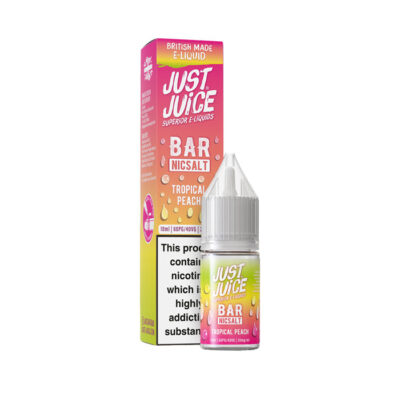 Tropical Peach 10ml Nic Salt E-Liquid by Just Juice Bar Salt