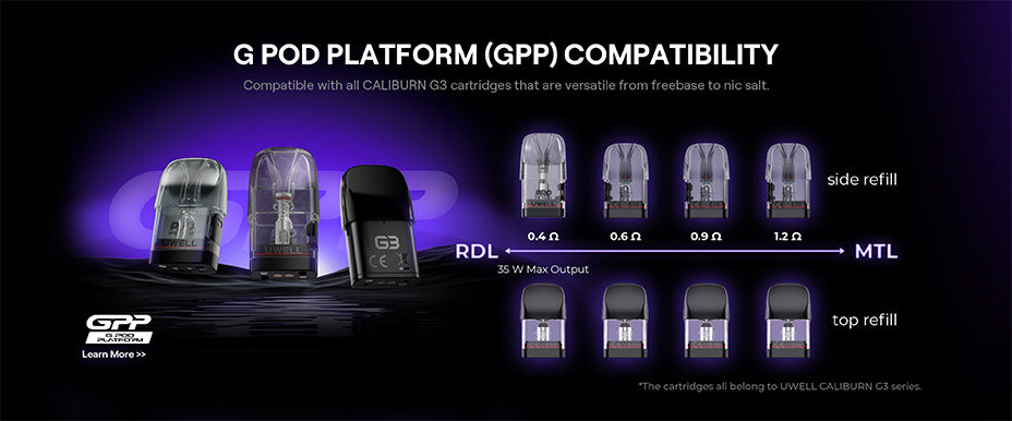Uwell Caliburn G3 Pod Compatible