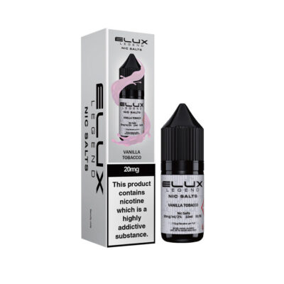 Vanilla Tobacco Elux 10ml Nic Salt and Box