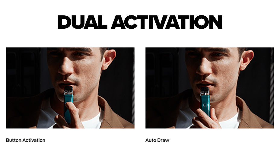 Button and Inhale-activated
