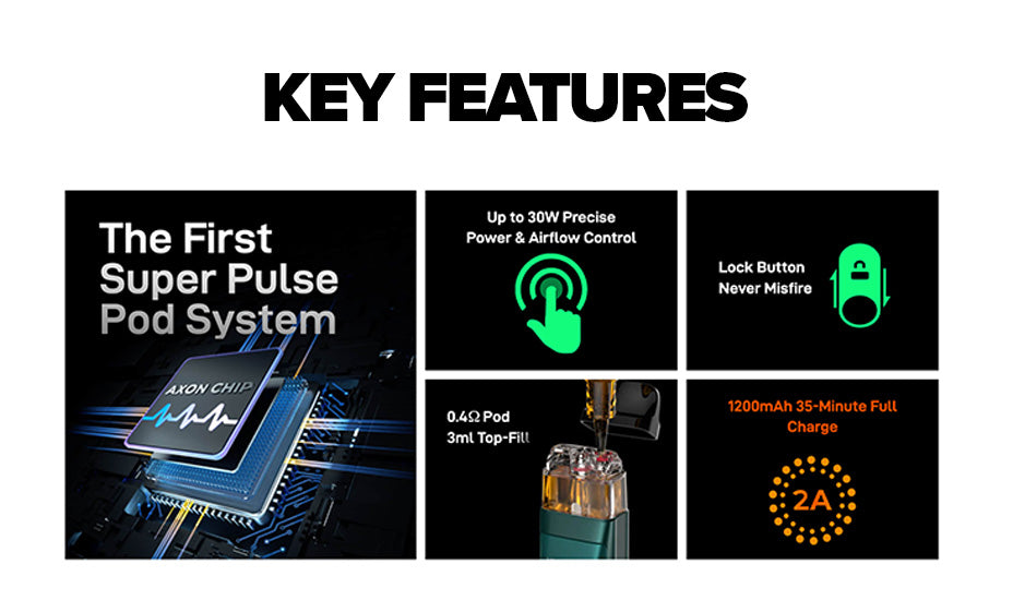 Vaporesso Xros Pro Pod Kit Key Features:&nbsp;