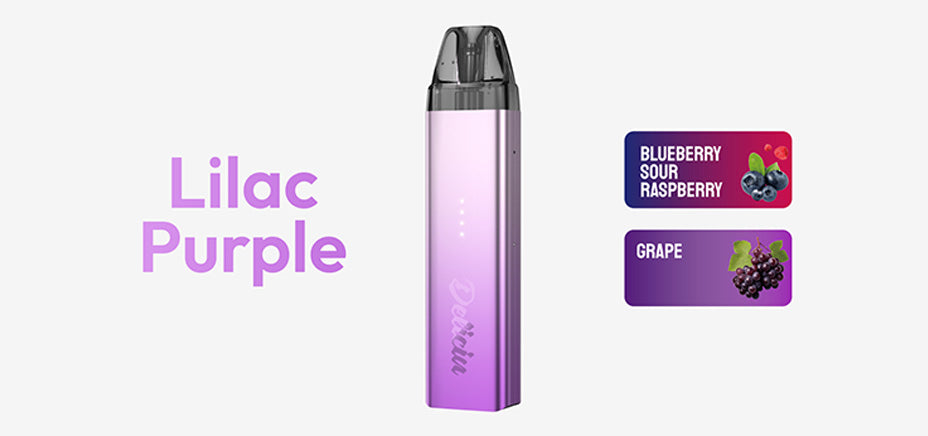Banner showing the Vaporesso Deliciu Mate Starter Vape Kit in Lilac Purple