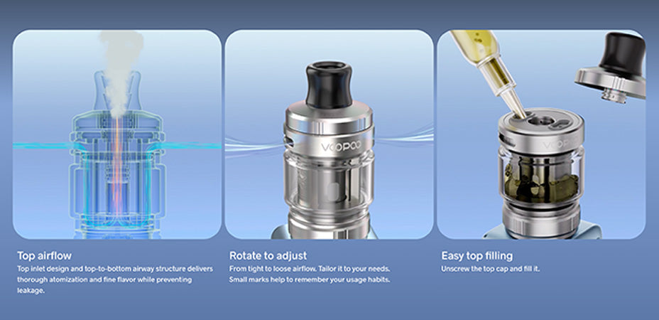 Image showing the VooPoo Vinci Spark100 Vape Kit's Tank