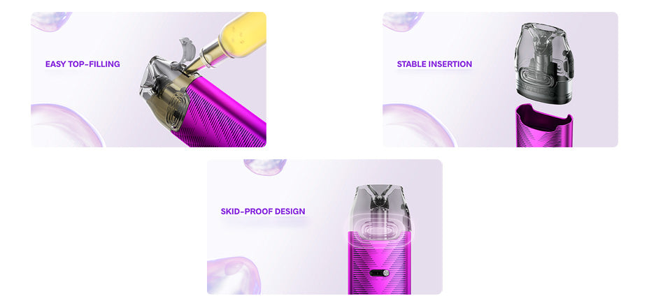 Banner showing the pod features for the VooPoo Vmate i2 Pod Kit