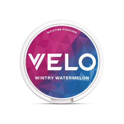 Tub of Wintry Watermelon Velo Slim Nicotine Pouches 
