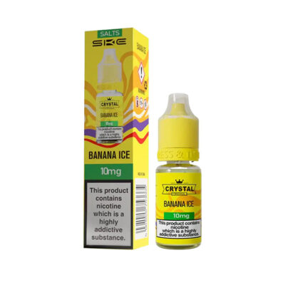 Banana Ice 10ml Nic Salt E-Liquid and Box by SKE Crystal