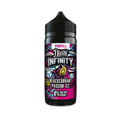 Blackcurrant Passion Ice 50/50 100ml Shortfill E-Liquid by Doozy Infinity Podfill