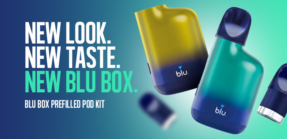 Main Banner of Blu Box Prefilled Pod Kit